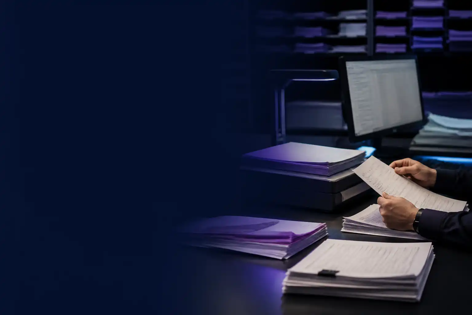 Proses pemeriksaan dokumen logistik yang didukung pemindaian dan document intelligence